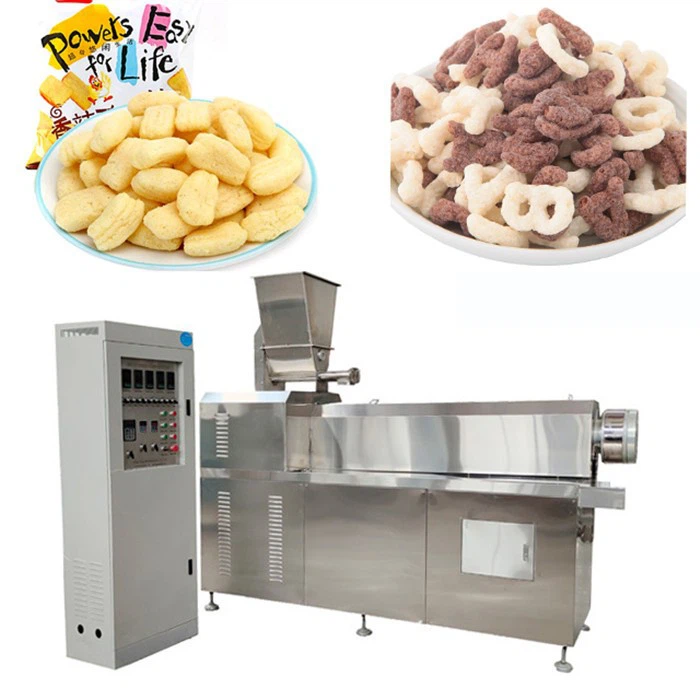 various shapes corn puff snack machine