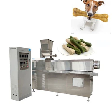 Línea de procesamiento de alimentos masticables para perros