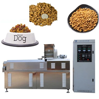 Línea de producción de alimentos para perros que hace la máquina