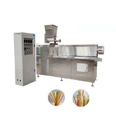 Máquina de línea de producción de pajitas de arroz comestible