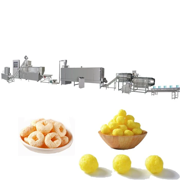 corn puffs snacks making machinery
