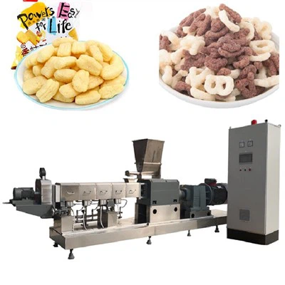 Línea de producción de extrusores de bocadillos hinchados